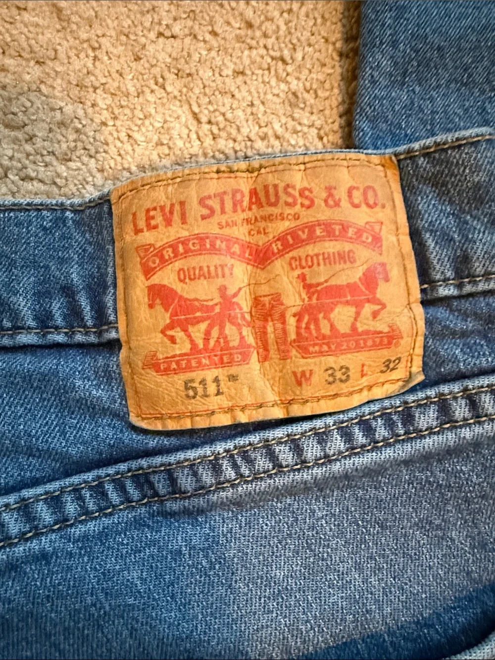 Levi's Slim Fit Blue Denim Jeans